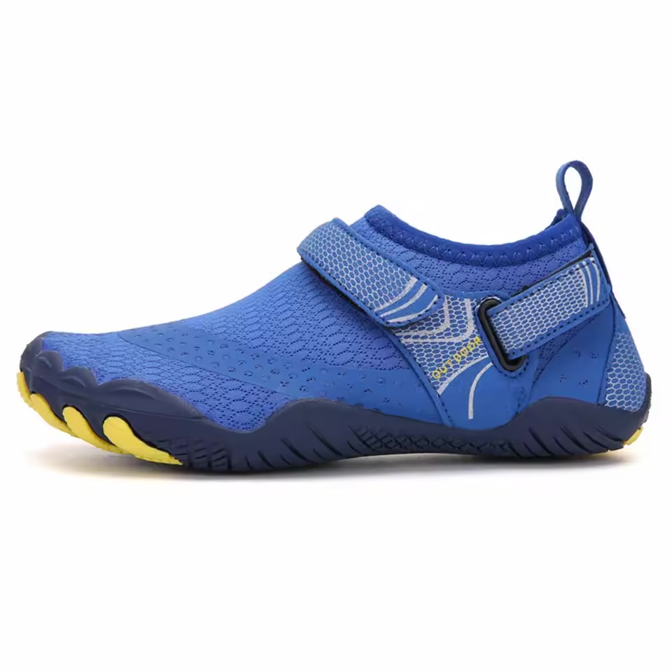 Barefoot water shoe, ocean blue